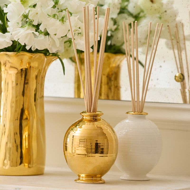 Siena L'Ansecoy Orange Blossom Diffuser Set, Cream, Plant / Floral/Woodsy/Citrus