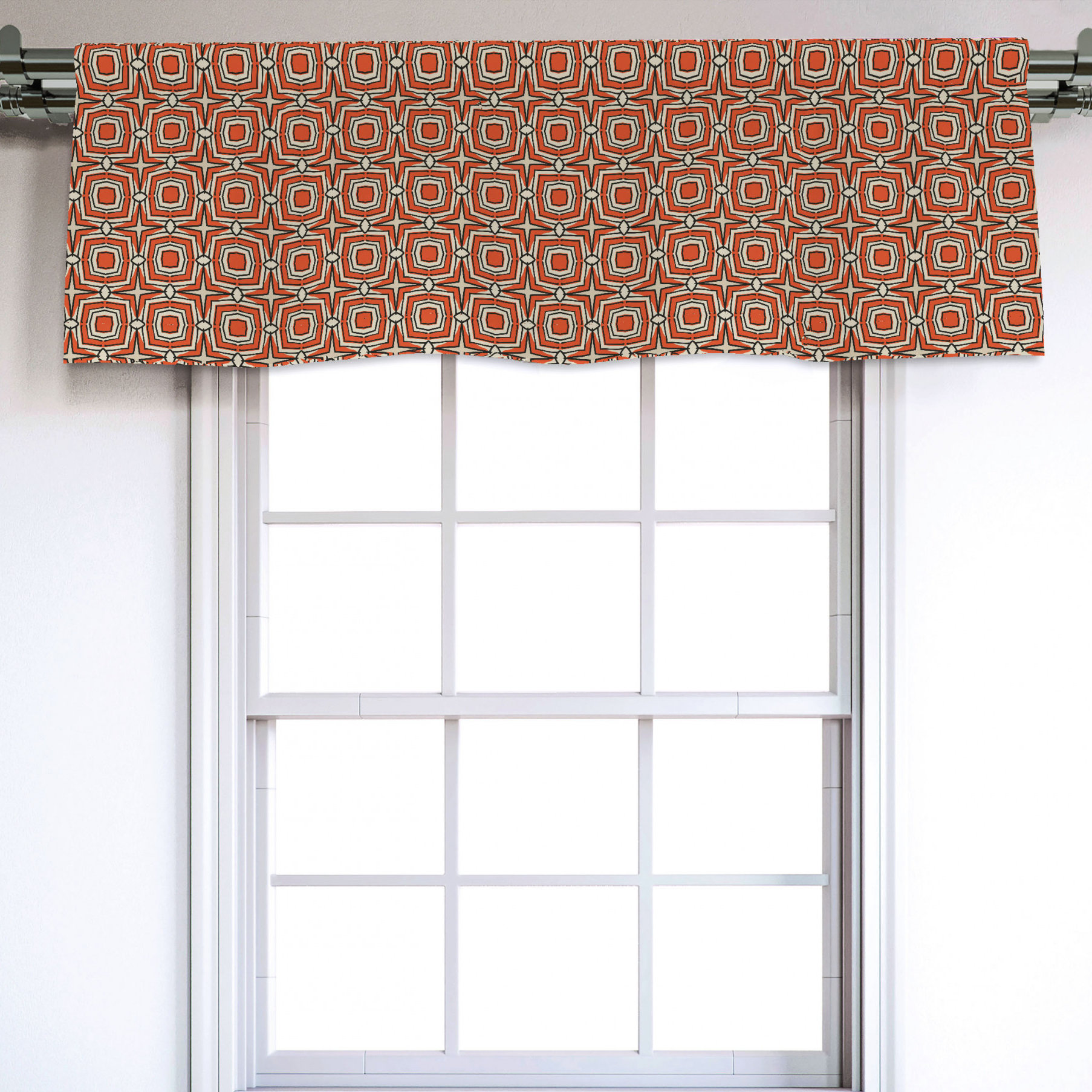 Window Square Valance East Urban Home Geometric 54