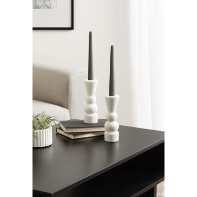 Two-Piece Taper Candle Holder Set