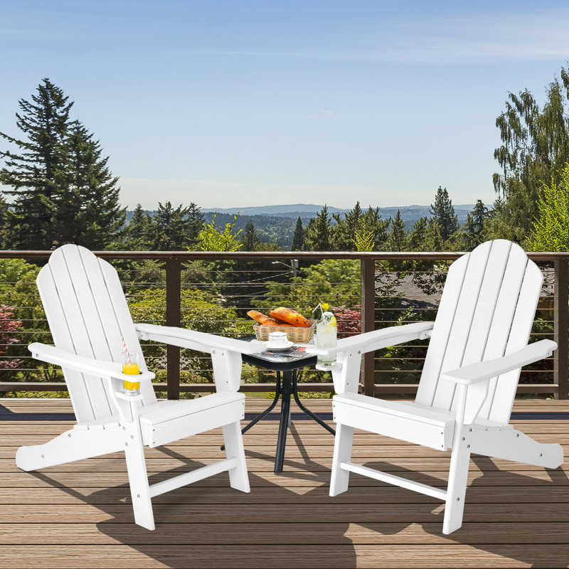 Outdoor Adirondack Chair, White
