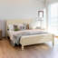 Base de lit plateforme en bois de pin massif avec tête de lit - support de 500 lb, design minimaliste pour les chambres à coucher-1470352034
