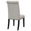 Ensemble de 2 chaises d'appoint rustiques capitonnées-125441427