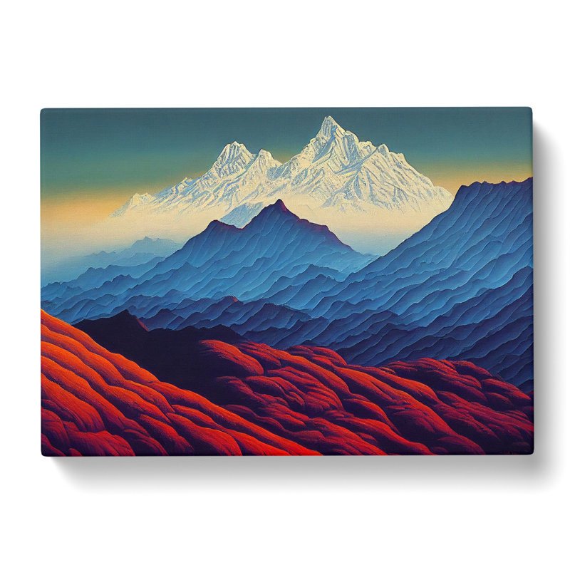 Mysterious Mountains - Wrapped Canvas, 40cm H x 60cm W x 3cm D