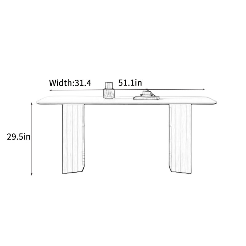 Delbert, 29.5"H x 51.1"L x 31.4"W
