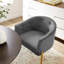 Fauteuil d'appoint performance en velours capitonné Savour-1523517714