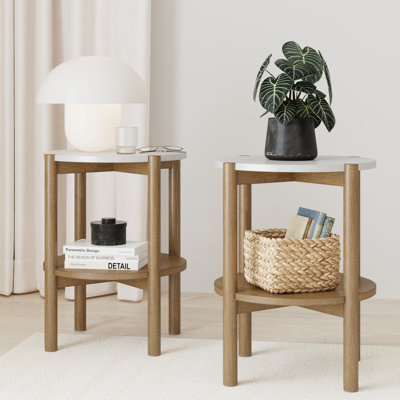 Tucket 2-Piece End Table Set with Storage