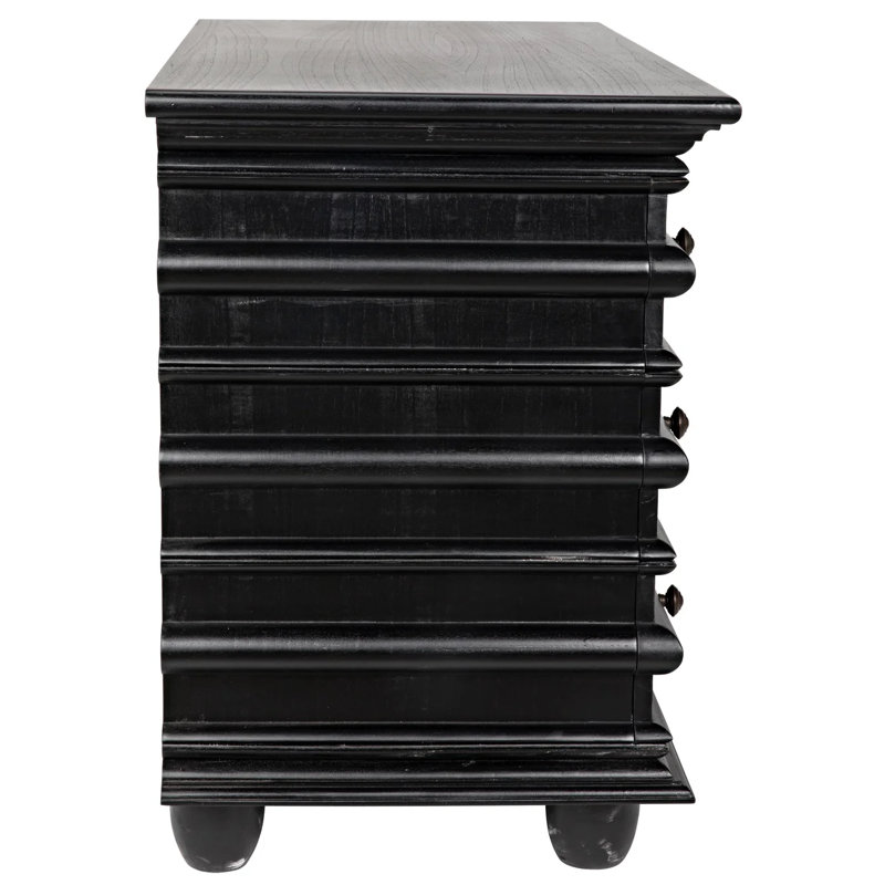 Ascona Accent Chest, Hand Rubbed Black