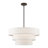 4 - Light Steel Dimmable Drum Chandelier-254080577-254080576