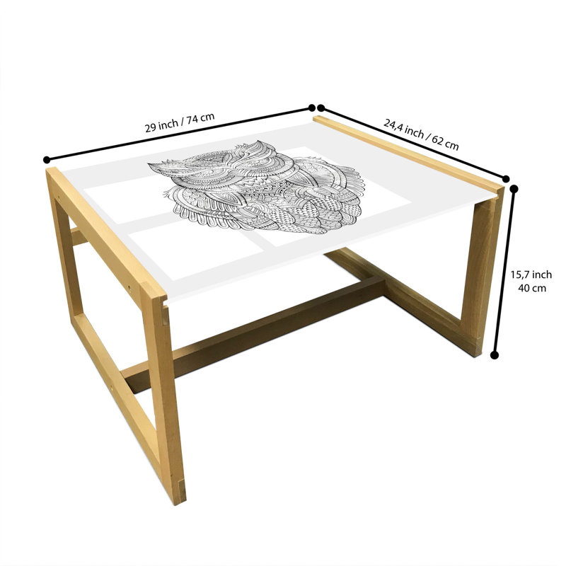 Jahleel Sled Coffee Table, 62cm H x 74cm W x 40cm D
