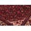 Tapis rouge antique en laine noué à la main Tabriz Gordon rétro - 7 pi 0 po x 9 pi 8 po