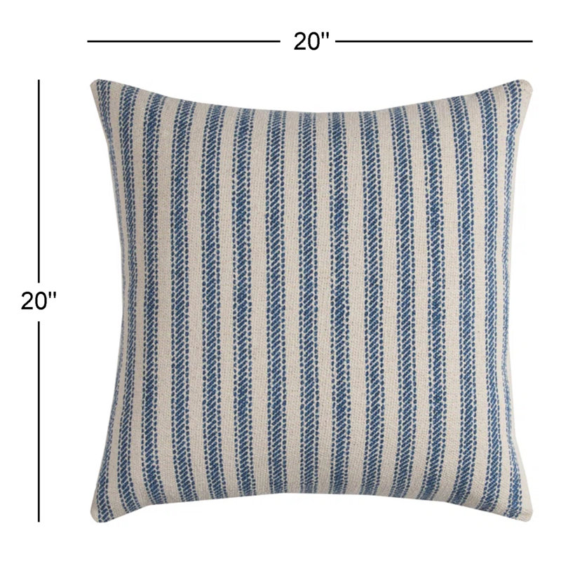 Housse de coussin Percy, Indigo, Housse de coussin seulement - sans coussin
