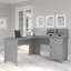 Lark Manor Elrod Desktop Organizer With Drawers In Cape Cod Grey-1349997837