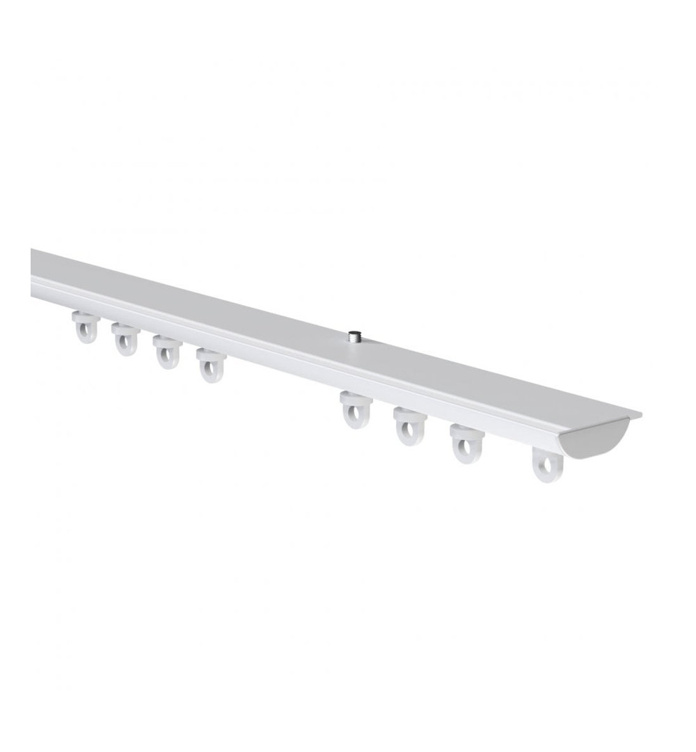 Distressed Ivory Aluminum 3.5cm Curtain Track/Rail