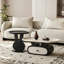 Oval Creative Rabbit-Ear Storage Coffee Table Set-130372141-130372142