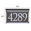 Metallic Crystal LED Lighted Trajan Engraved 1-Line Address Sign-458105748-458105737