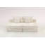 Méridienne double, canapé-lit moelleux en nuage, siège profond rembourré avec canapé en nuage désossé, aucun assemblage requis, causeuse en velours côtelé moderne pour le salon, lecture, beige