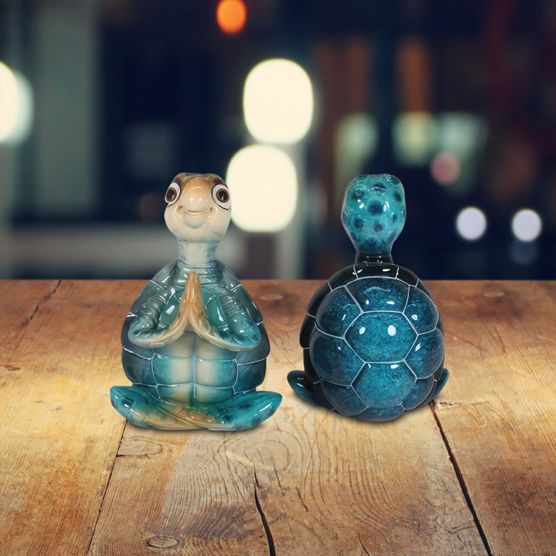 Figurine de tortue de mer bleue 6 "H