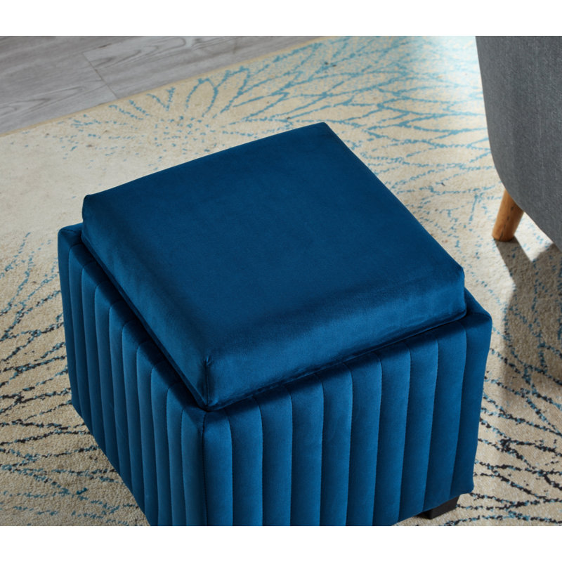 Coffee Table with Storage Coffee Table with Storage Modern Coffee Table Side Table, Navy Blue