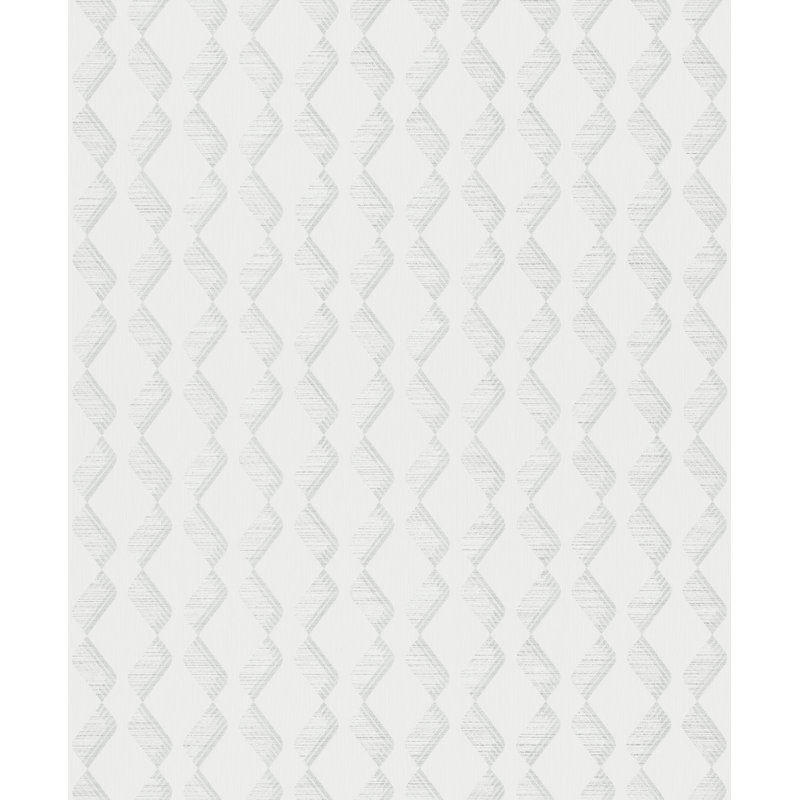 Amodea 10m x 53cm 3D Embossed Wallpaper Roll, White/Grey