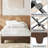 Twin XL Natural Wood Platform Bed Frame with Strong Slats, Minimalist Design, No Box Spring Needed-959897173-959897170