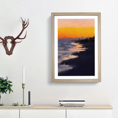 Beauty of the Beach in Abstract - Picture Frame Graphic Art Print