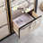 Hand-Painted Cabinet with Birch Frame