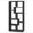8-shelf Cappuccino Geometric Bookcase-1958324635