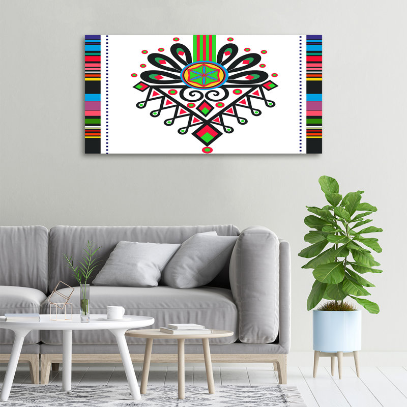 Polish Folk Pattern - Wrapped Canvas Print
