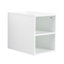 Meuble-lavabo mural 42 po avec lavabo en céramique et tablettes latérales