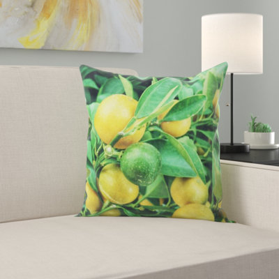 Lemons Throw Pillow