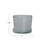 Round Hand-Blown Glass Planter With Drainage Hole And Saucer-1800380804
