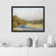«Pastel Green Mountain River Lake» sur papier-98299352-98299353