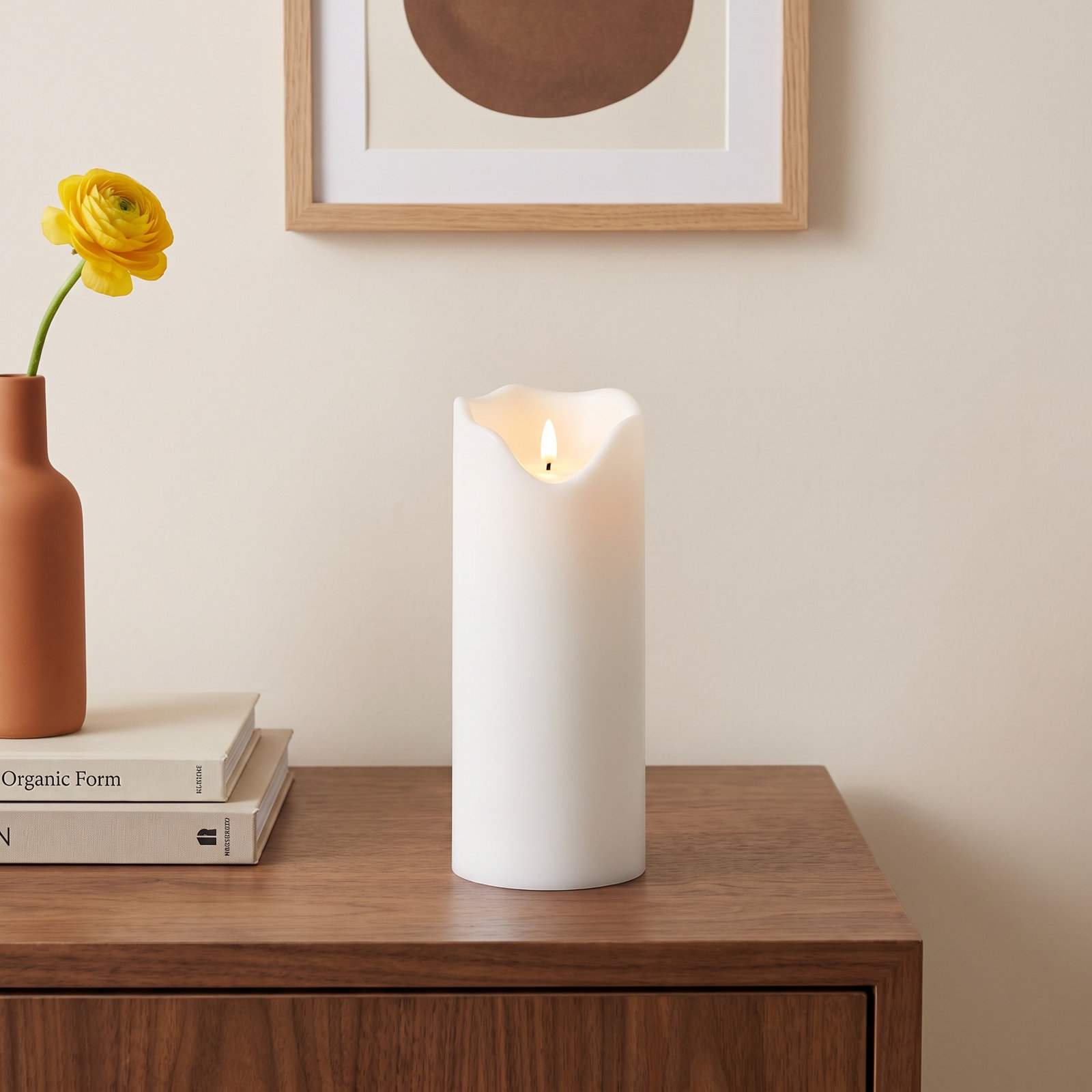 Flameless Outdoor Candle, Large