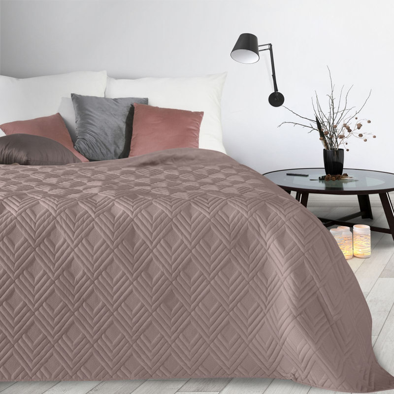 Alara Bedspread, Dark Pink, W170 x L210cm