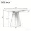 Table de salle à manger Minimalist Finition noire élégante-877168399-877168395