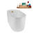 48" Streamline Soaking Freestanding Tub and Tray With Internal Drain-102290897