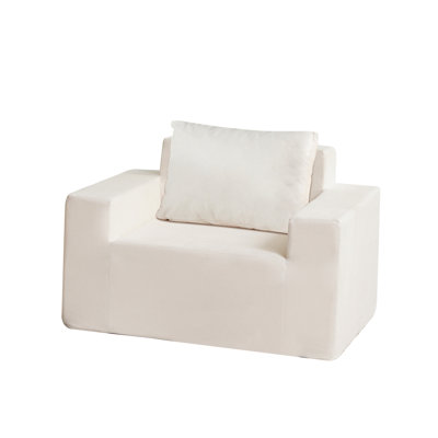 Mousse haute pour salle de jeu - tissu imperméable, fond coulissant, large, sac de pois pour siège à 1 siège, poids de 26,5 lb, chambre
