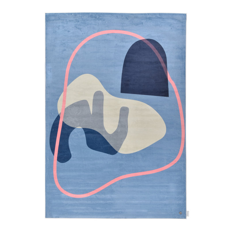 Teppich Shapes in Blau, Rectangle 140 x 200cm