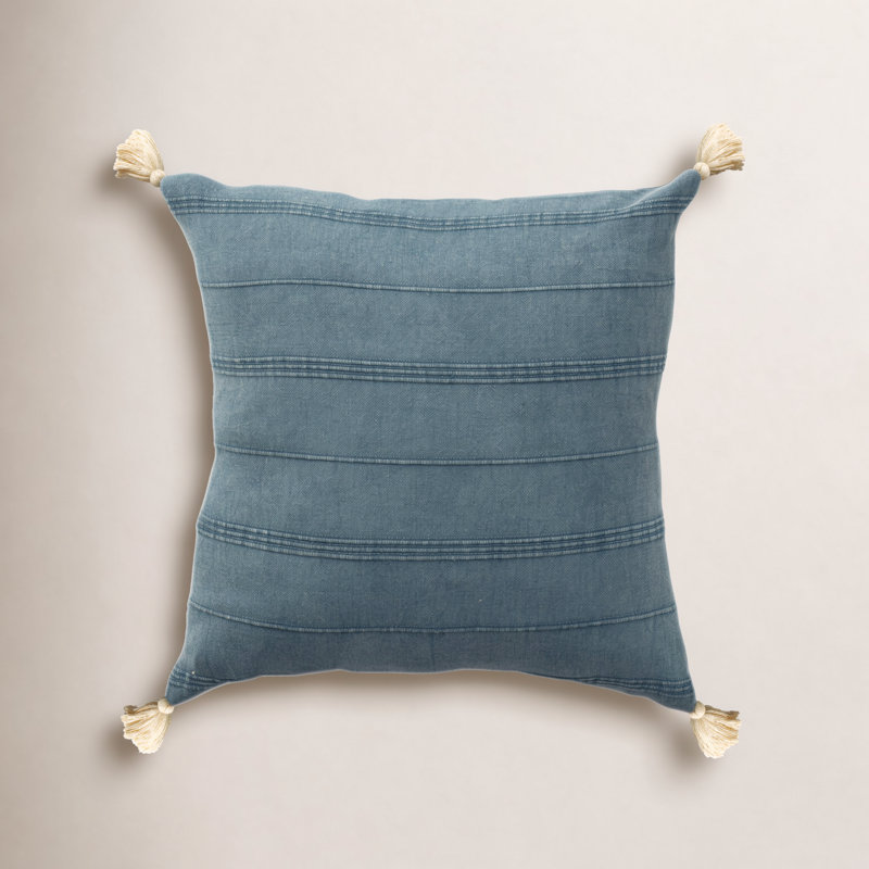 Coussin Danica, Bleu, Housse de coussin seulement - sans coussin