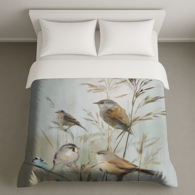 Housses de couette Birds On Grass