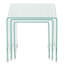 Shauny Glass Top Sled Nesting Tables