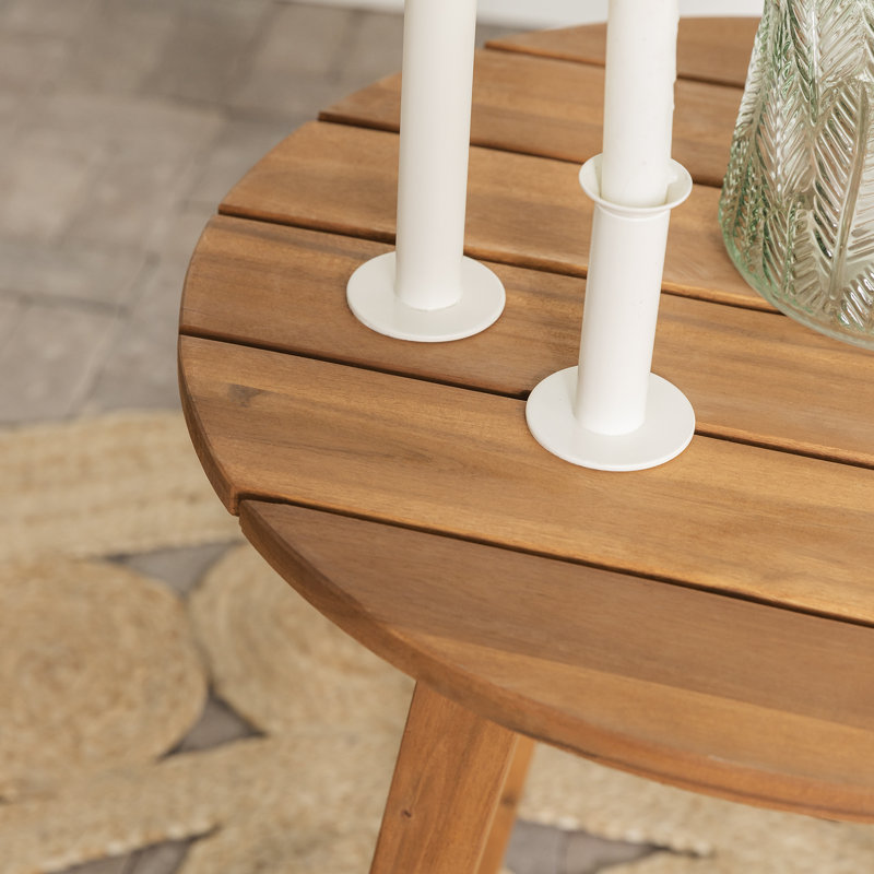 Table d'appoint en bois Harbison, Brun