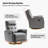 Ocia Genuine Leather Swivel Rocker Manual Recliner-1420638340