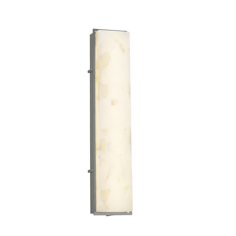 Donaven Alabaster Rocks? Applique murale Avalon, H 36 po x l 8 po x P 3,5 po, Nickel brossé