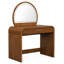  Coiffeuse en bois d'hévéa moderne avec miroir tactile et fonction convertible-380395841