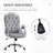 Home Office Chair, Velvet Computer Chair, Button Tufted Desk Chair with Swivel Wheels, Adjustable Height-873865735