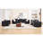 Configurable Vegan Leather Living Room Set-548565093