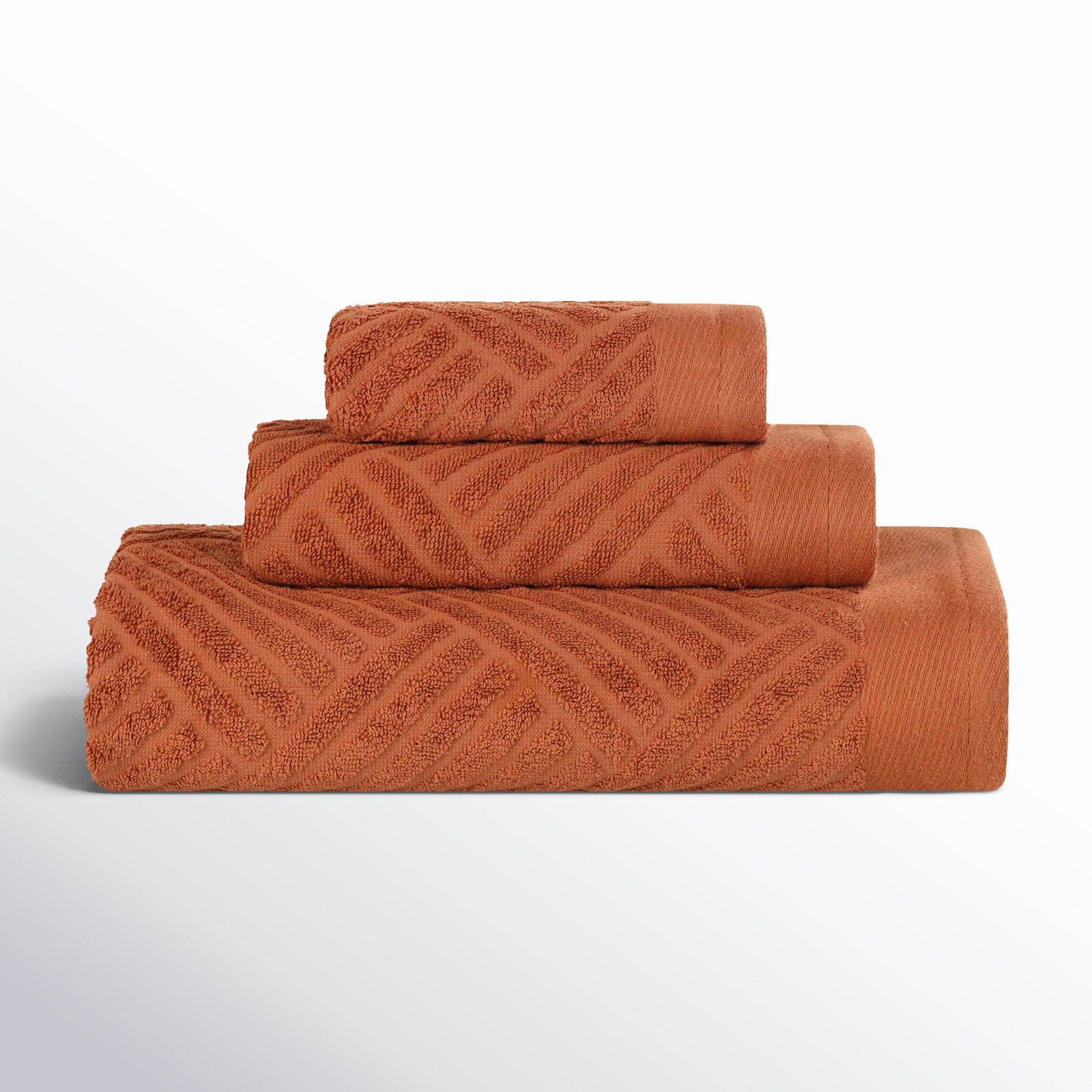 Ocilla 3-Piece Egyptian Cotton Towel Set, Pecan