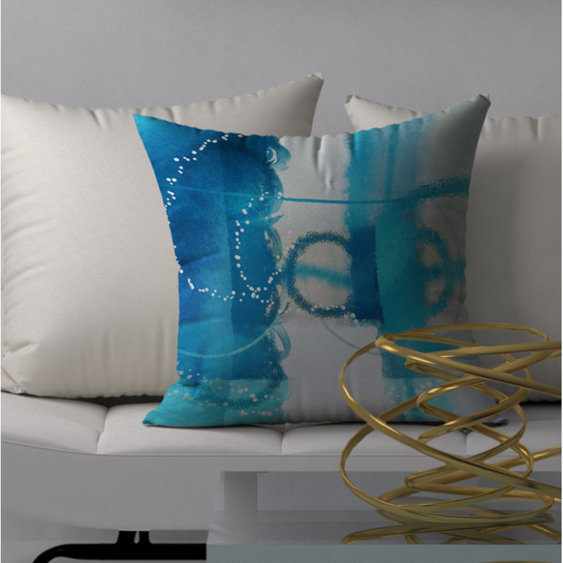 Housse de coussin décorative carrée puissante, 18 po x 18 po