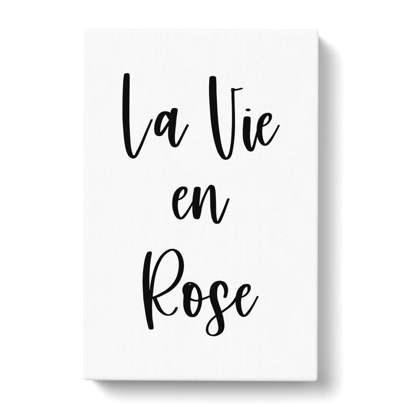 La Vie En Rose - Wrapped Canvas, 76cm H x 50cm W x 3cm D